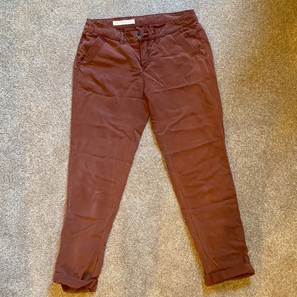 Anthropologie Red Pants